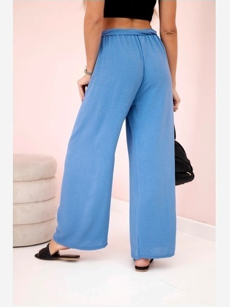 Nohavice so širokým pásom denim