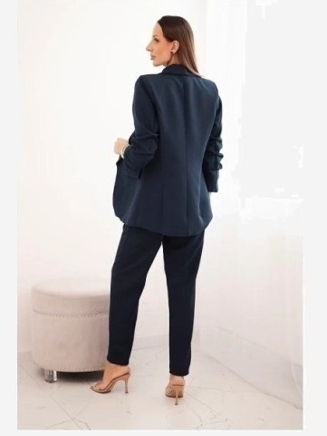 Elegantná súprava saka a nohavíc námorníctvo