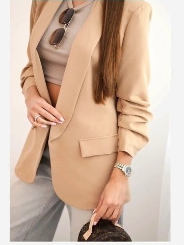 Elegantné sako camelová