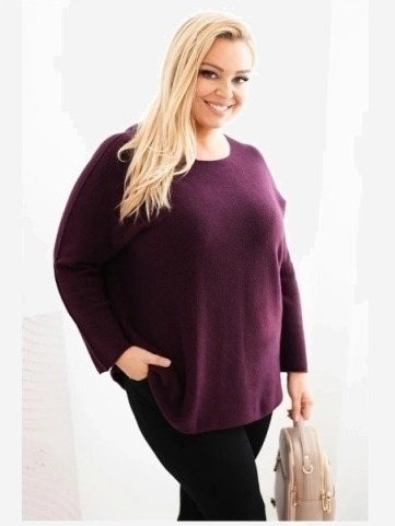 Dámsky sveter plus size s...