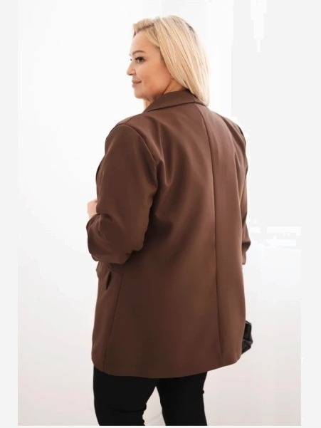Sako plus size bunda hnedá