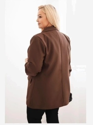 Sako plus size bunda hnedá
