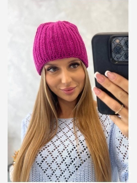 Dámska čiapka Rebeka K345 fuchsiová