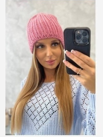 Dámska čiapka Rebeka K345 ružová