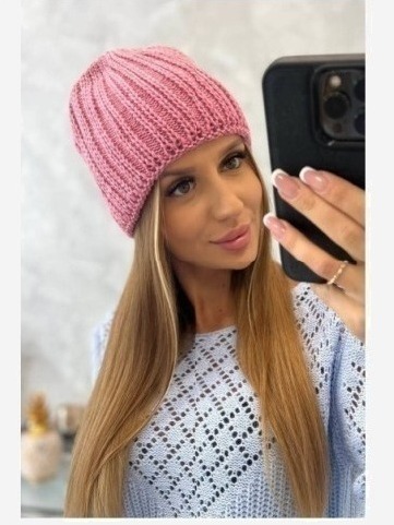 Dámska čiapka Rebeka K345 ružová