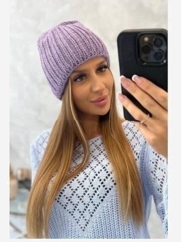 Dámska čiapka Rebeka K345 fialový