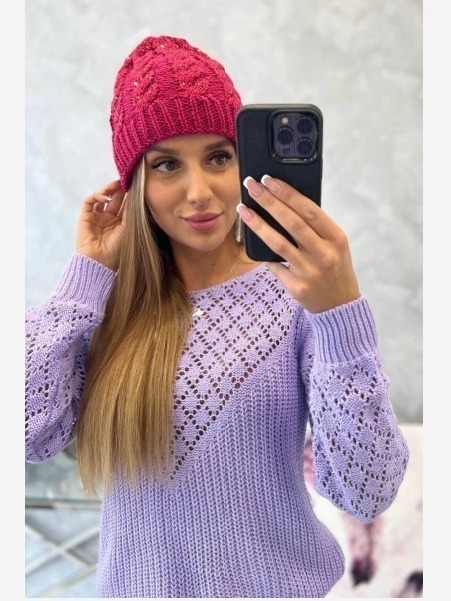 Dámska čiapka Kalina K362 fuchsiová