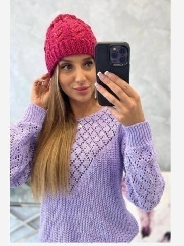Dámska čiapka Kalina K362 fuchsiová