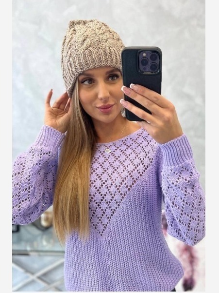 Dámska čiapka Kalina K362 tmavo béžová