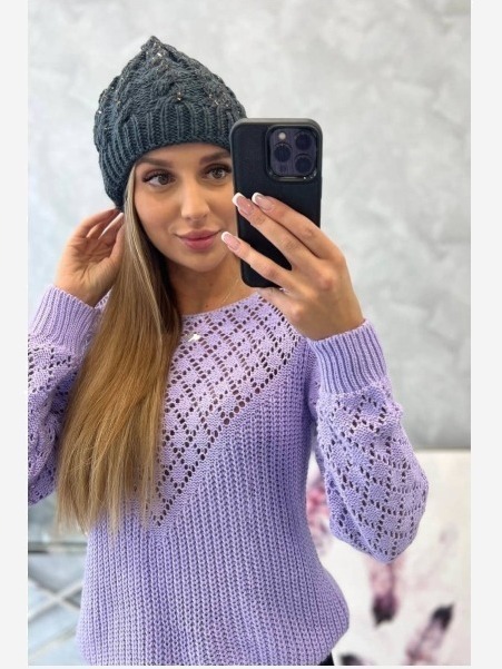 Dámska čiapka Kalina K362 tmavošedý