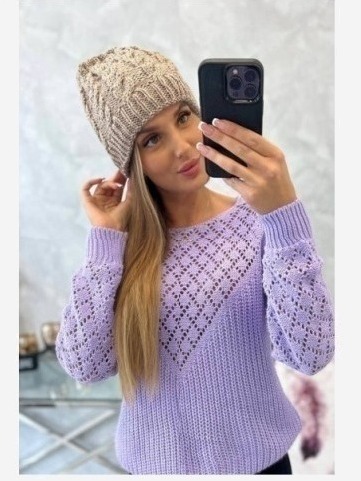 Dámska čiapka Kalina K362 tmavo béžová