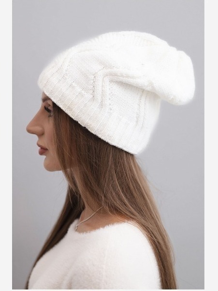 Čapica s fleece Sylwia K244 námornícka modrá