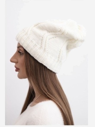 Čapica s fleece Sylwia K244 námornícka modrá