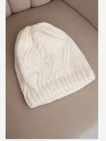 Čapica s fleece Sylwia K244 námornícka modrá