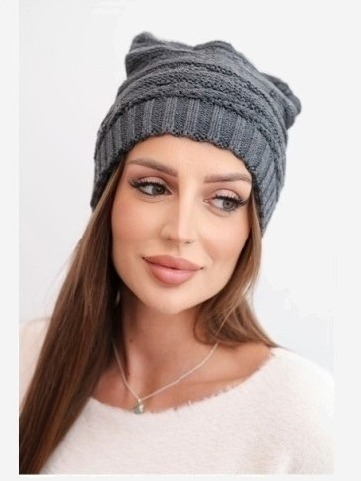 Čiapka s otočením nahor Magda K293 ťavej farby