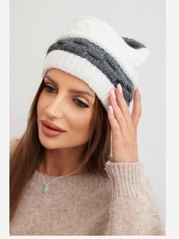 Čiapka s otočením nahor Magda K293 ťavej farby