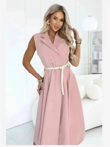 596-6 Elegantné midi šaty...
