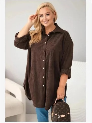 Dámska košeľa Plus Size z...