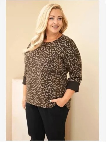 Dámska blúzka Plus Size so...