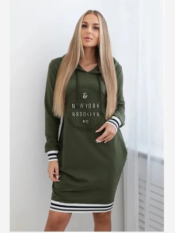Šaty Brooklyn khaki
