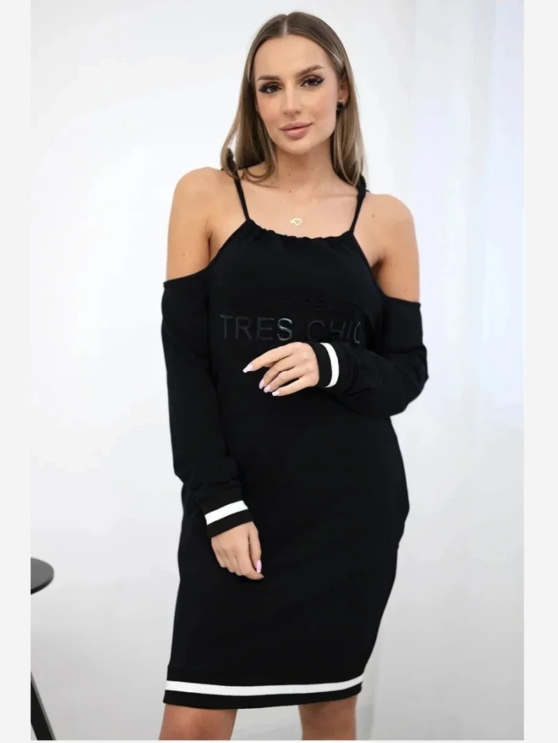 Šaty Tres Chic čierna