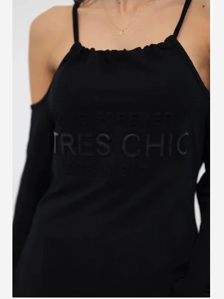 Šaty Tres Chic čierna