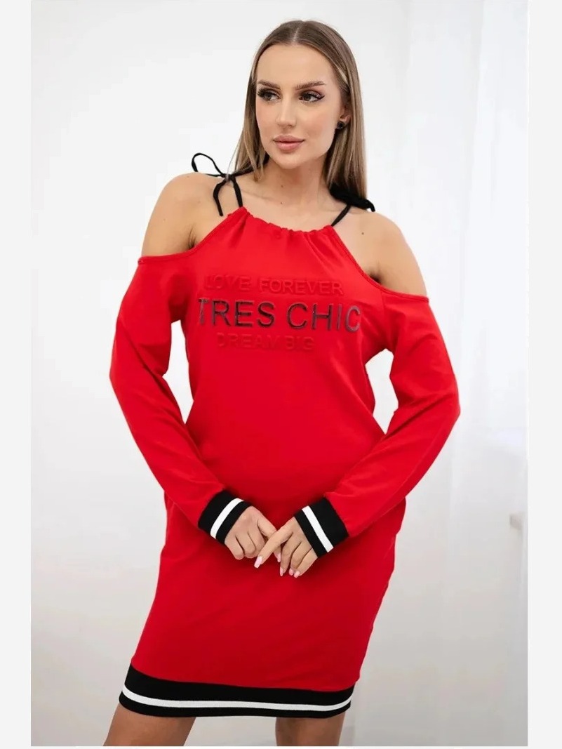 Šaty Tres Chic červená