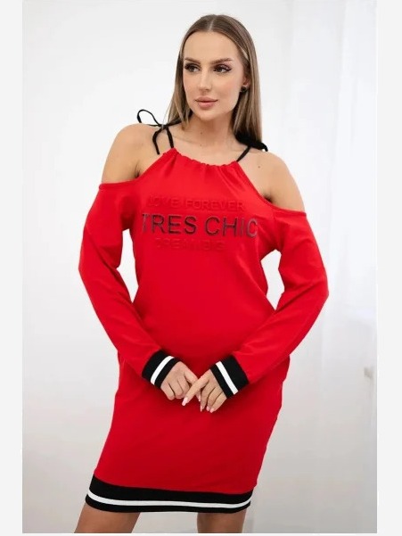 Šaty Tres Chic červená