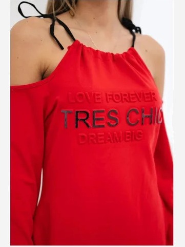 Šaty Tres Chic červená