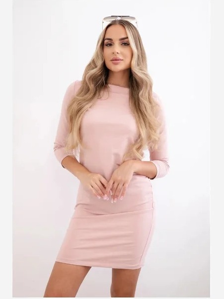 Šaty Classical tmavá púdrová ružová