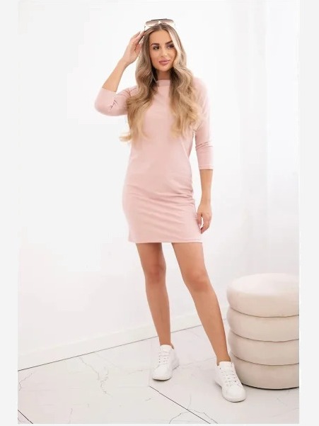 Šaty Classical tmavá púdrová ružová