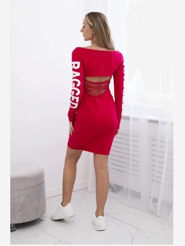 Šaty Ragged fuchsie