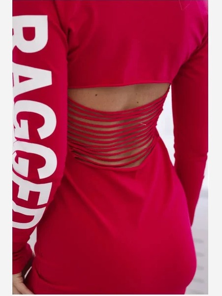 Šaty Ragged fuchsie