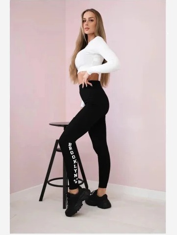 Nohavice legíny Brooklyn čierna