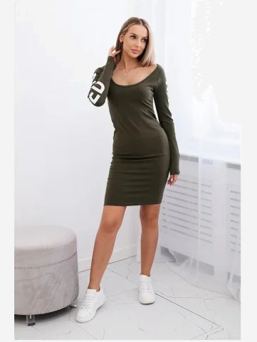Šaty Ragged khaki