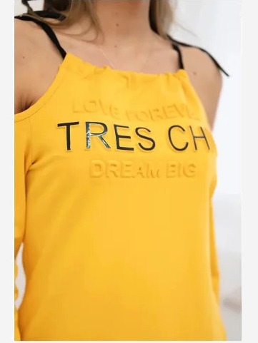 Šaty Tres Chic horčica