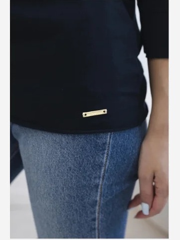 Blúzka Casual námornícka modrá