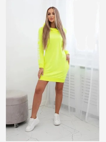Šaty Off White žltý neón