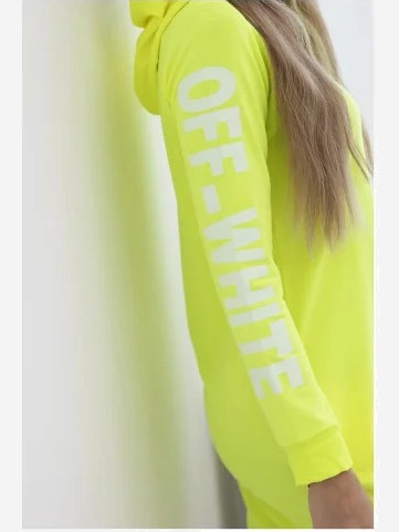 Šaty Off White žltý neón