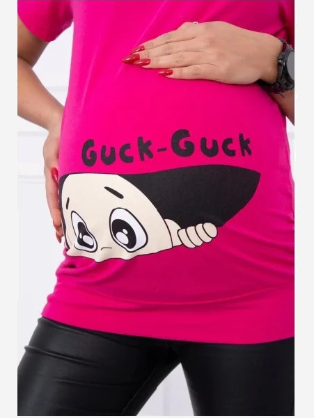 Materské tričko Guck fuchsie