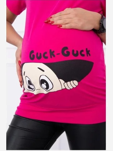 Materské tričko Guck fuchsie
