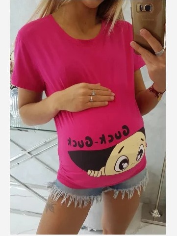 Materské tričko Guck fuchsie