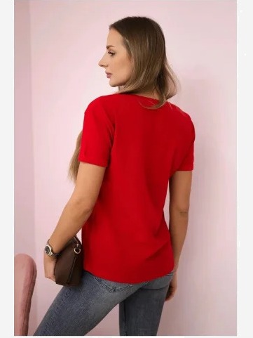 Tričko s potlačou Perfect červená