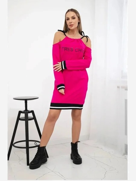 Šaty Tres Chic fuchsie