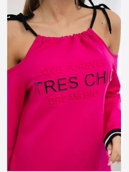 Šaty Tres Chic fuchsie