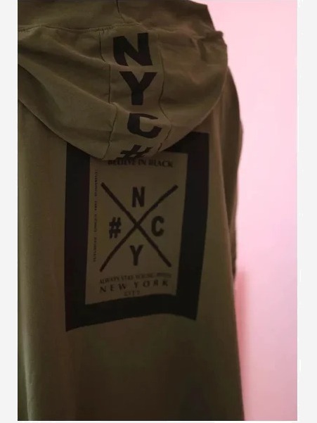 Kardigán s kapucňou oversize khaki