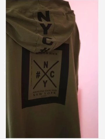 Kardigán s kapucňou oversize khaki