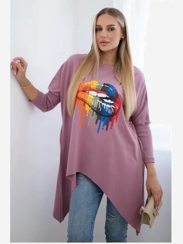 sveter oversize s potlačou...