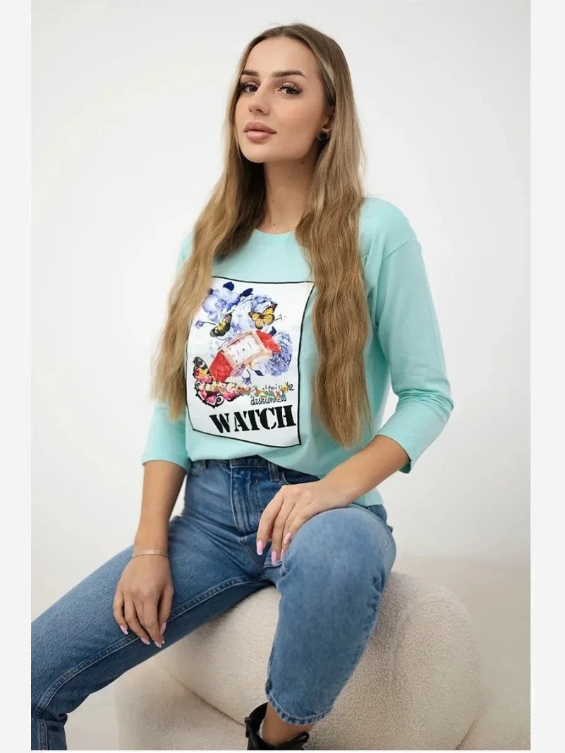 Tričko s grafikou 3D Watch mäta