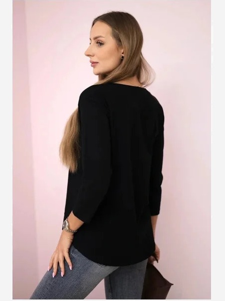 Tričko s potlačou Summer Girl čierna
